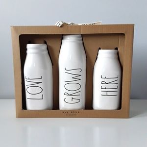 NWT Rae Dunn milk bottle vases
